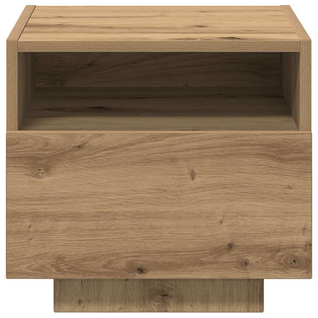 Nachttisch 2 pcs Eiche handwerklich 40 x 39 x 37 cm
