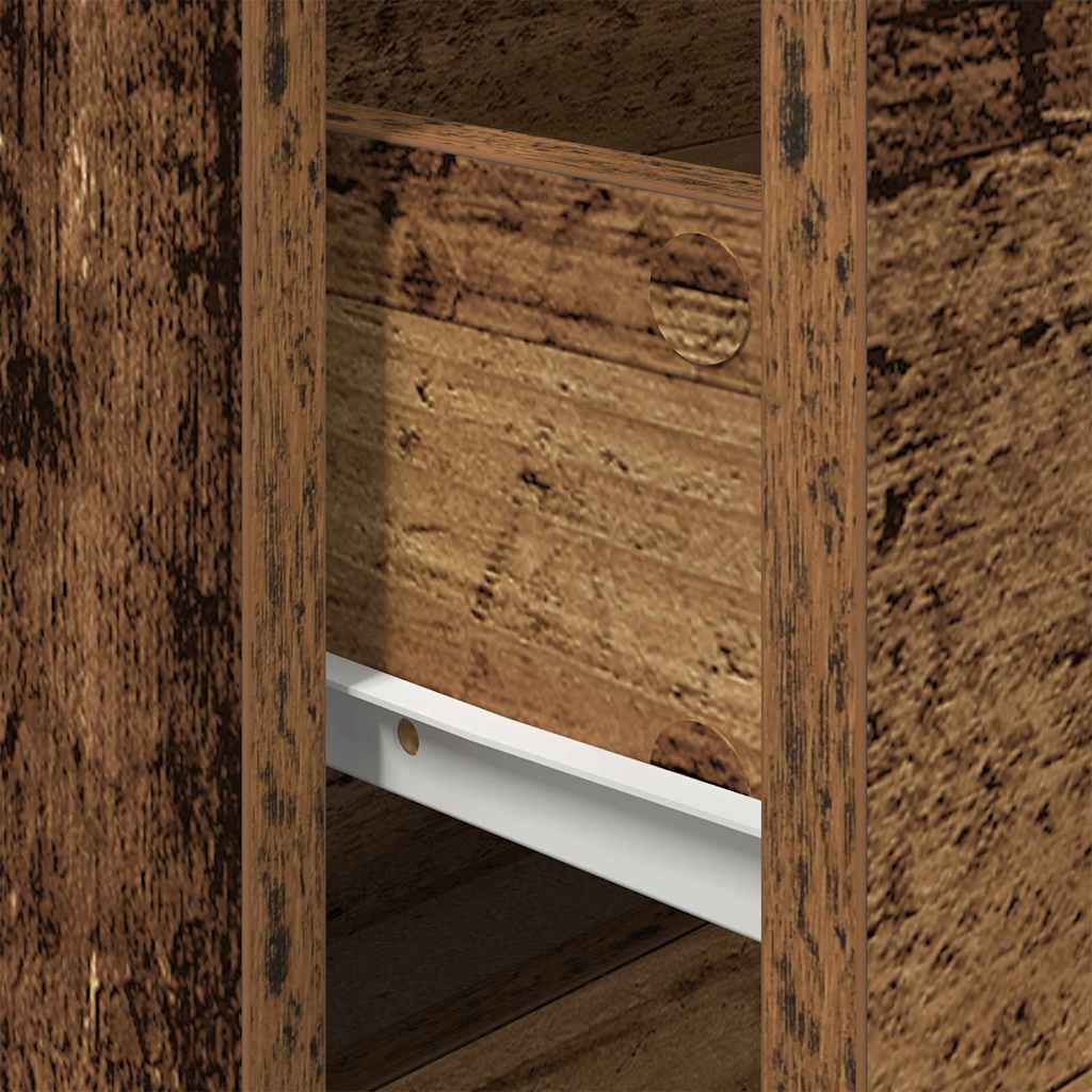 Wandmontierter Nachtschrank with Altholz 50 x 39 x 41 cm