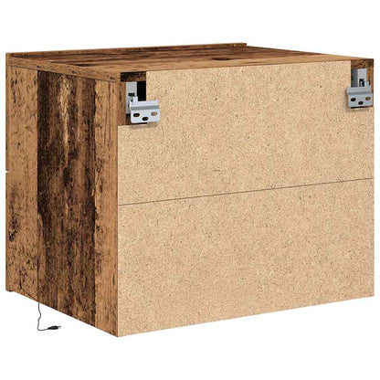 Wandmontierter Nachtschrank with 2 pcs Altholz 50 x 39 x 41 cm