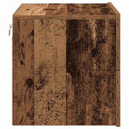 Wandmontierter Nachtschrank with 2 pcs Altholz 50 x 39 x 41 cm