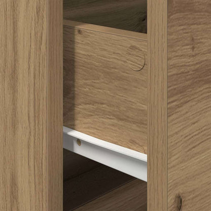 Wandmontierter Nachtschrank Eiche handwerklich 50 x 39 x 41 cm