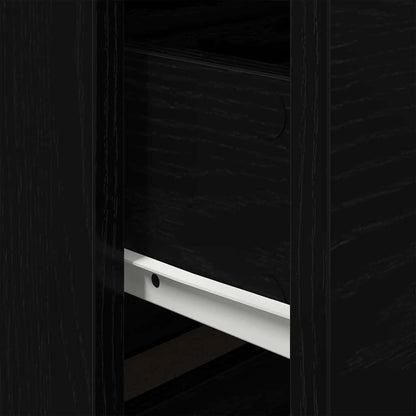 Wandmontierter Nachtschrank Schwarze Eiche 50 x 39 x 41 cm