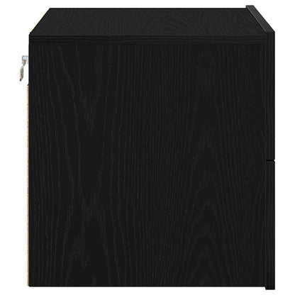Wandmontierter Nachtschrank Schwarze Eiche 50 x 39 x 41 cm