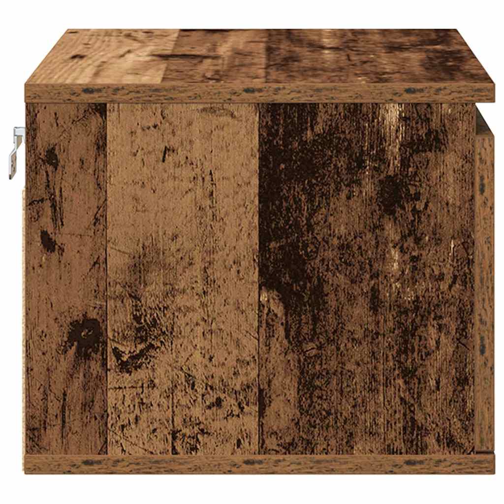 Wandmontierter Nachtschrank with Altholz 50 x 36 x 30 cm