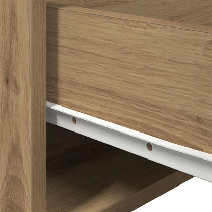 Wandmontierter Nachtschrank Eiche handwerklich 50 x 36 x 30 cm