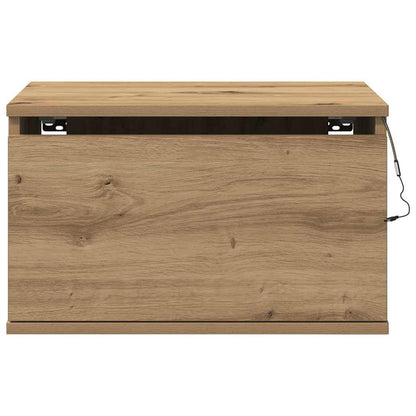 Wandmontierter Nachtschrank Eiche handwerklich 50 x 36 x 30 cm