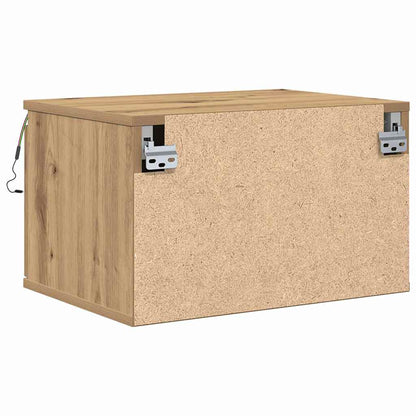 Wandmontierter Nachtschrank 2 pcs Artisan-Eiche 50 x 36 x 30 cm