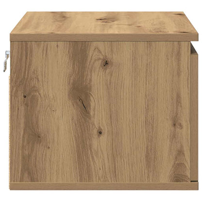 Wandmontierter Nachtschrank 2 pcs Artisan-Eiche 50 x 36 x 30 cm