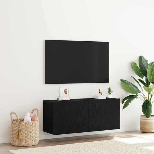 TV-Schränk Schwarze Eiche 100 x 30 x 41 cm Holzwerkstoff