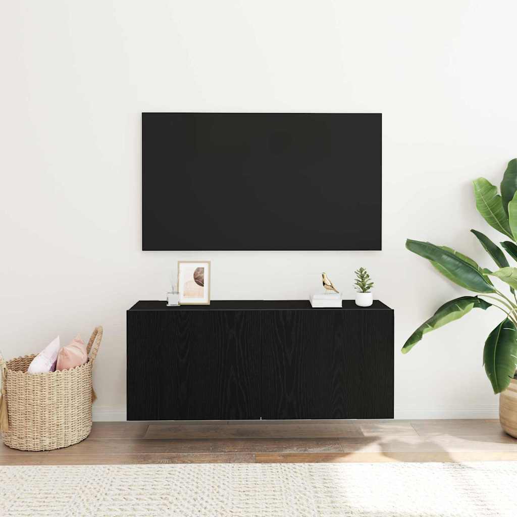 TV-Schränk Schwarze Eiche 100 x 30 x 41 cm Holzwerkstoff