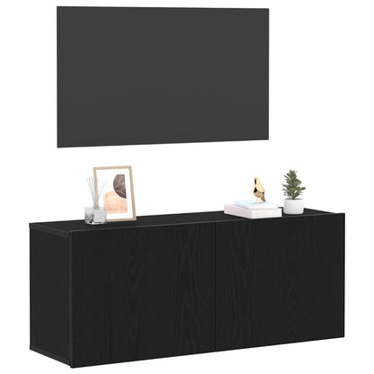 TV-Schränk Schwarze Eiche 100 x 30 x 41 cm Holzwerkstoff