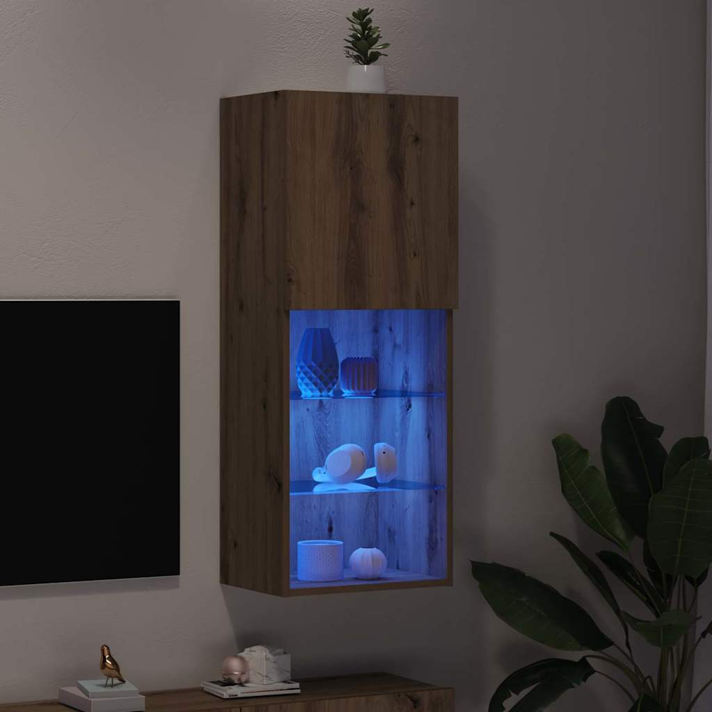 TV-Schränk Eiche handwerklich 40,5 x 30 x 102 cm Holzwerkstoff
