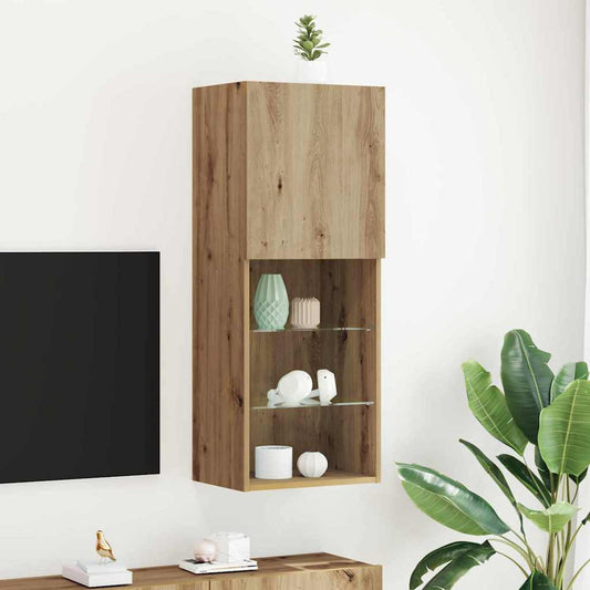 TV-Schränk Eiche handwerklich 40,5 x 30 x 102 cm Holzwerkstoff