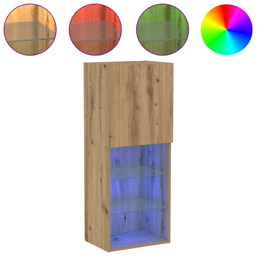 TV-Schränk Eiche handwerklich 40,5 x 30 x 102 cm Holzwerkstoff