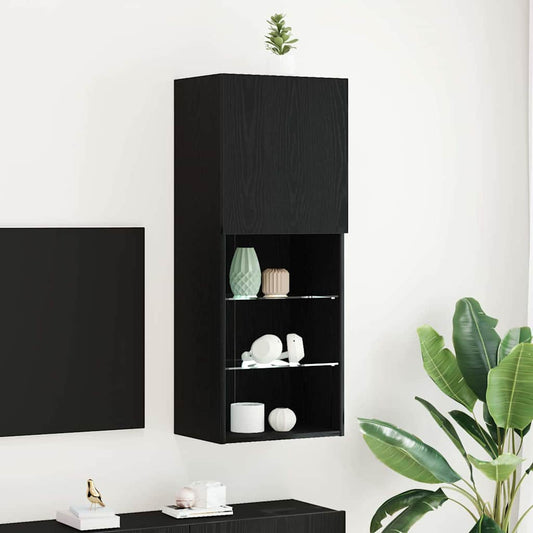 TV-Schränk Schwarze Eiche 40,5 x 30 x 102 cm Holzwerkstoff