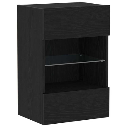 TV-Schrankset 2 pcs Schwarz 40 x 30 x 60,5 cm Holzwerkstoff