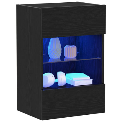 TV-Schrankset 2 pcs Schwarz 40 x 30 x 60,5 cm Holzwerkstoff