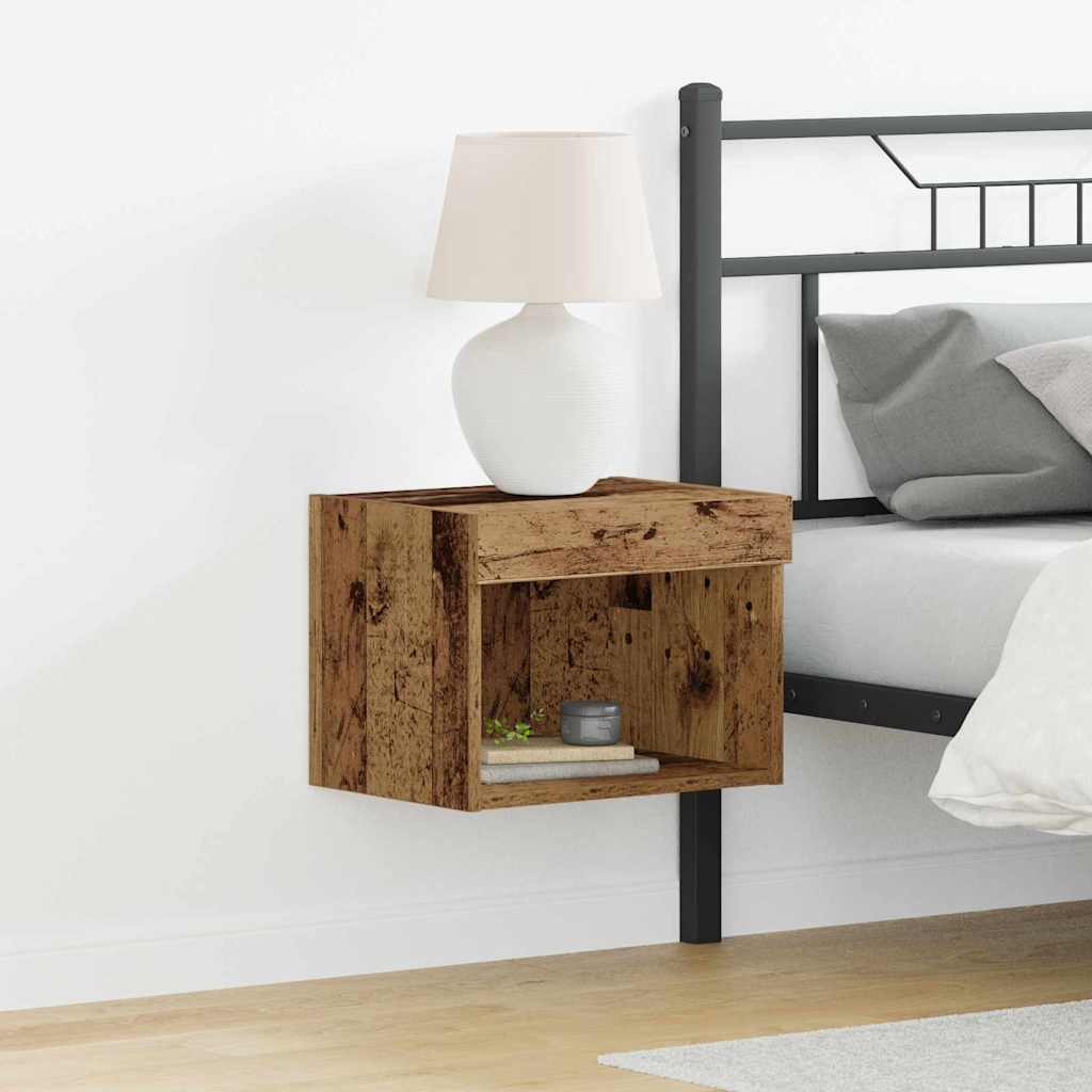 TV-Schränk Wandmontiert Altholz 40 x 30 x 30 cm Holzwerkstoff
