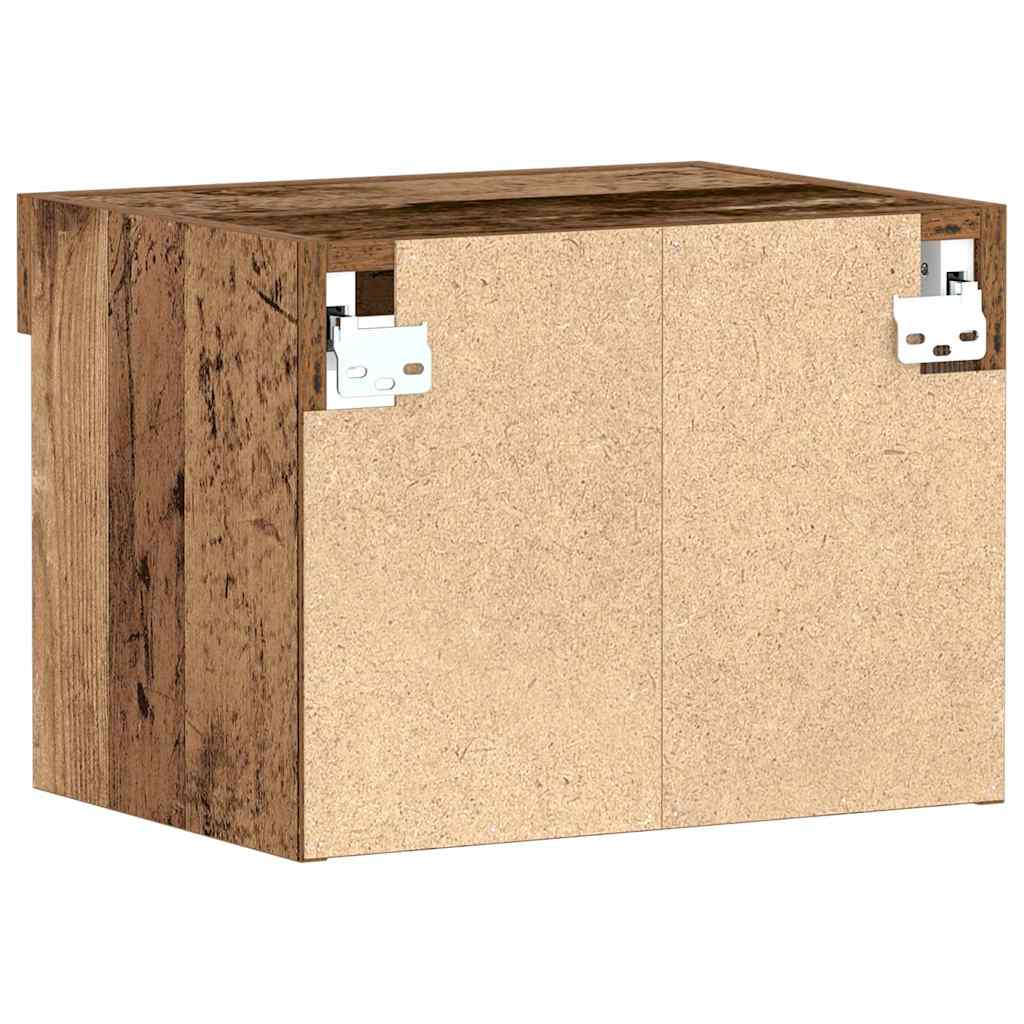 TV-Schränk Wandmontiert Altholz 40 x 30 x 30 cm Holzwerkstoff