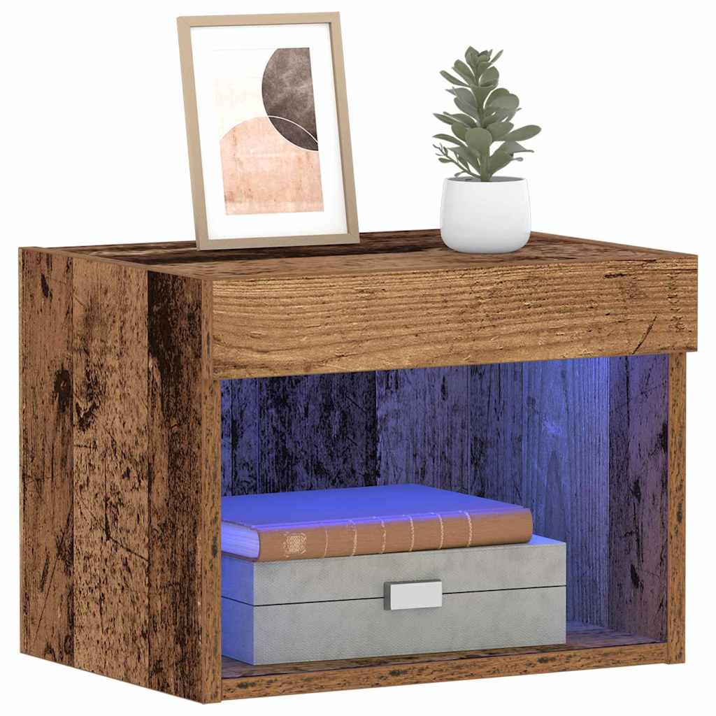 TV-Schränk Wandmontiert Altholz 40 x 30 x 30 cm Holzwerkstoff