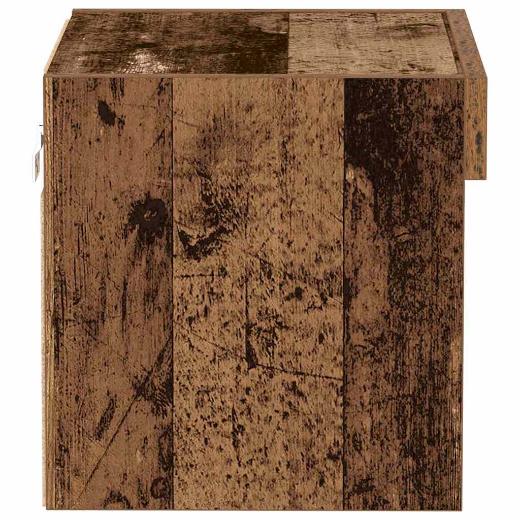 TV-Schränk Wandmontiert Altholz 40 x 30 x 30 cm Holzwerkstoff