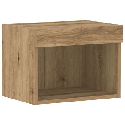 TV-Schrankset 2 pcs Artisan-Eiche 40 x 30 x 30 cm Holzwerkstoff