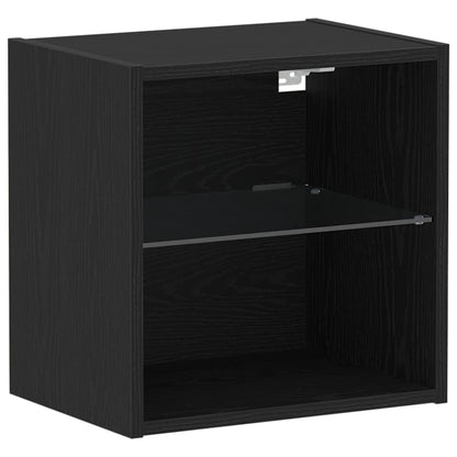TV-Schränk 2 pcs Schwarze Eiche 40 x 30 x 30 cm Holzwerkstoff