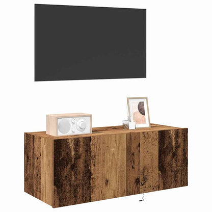 TV-Wandschrank Altholz 80 x 35 x 31 cm Holzwerkstoff