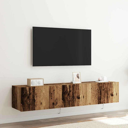 TV-Wandregal Wandmontiert Altholz 80 x 35 x 31 cm Holzwerkstoff