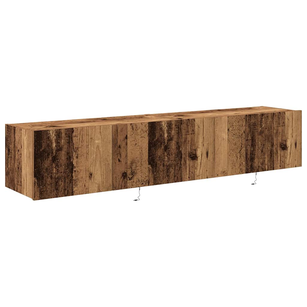 TV-Wandregal Wandmontiert Altholz 80 x 35 x 31 cm Holzwerkstoff