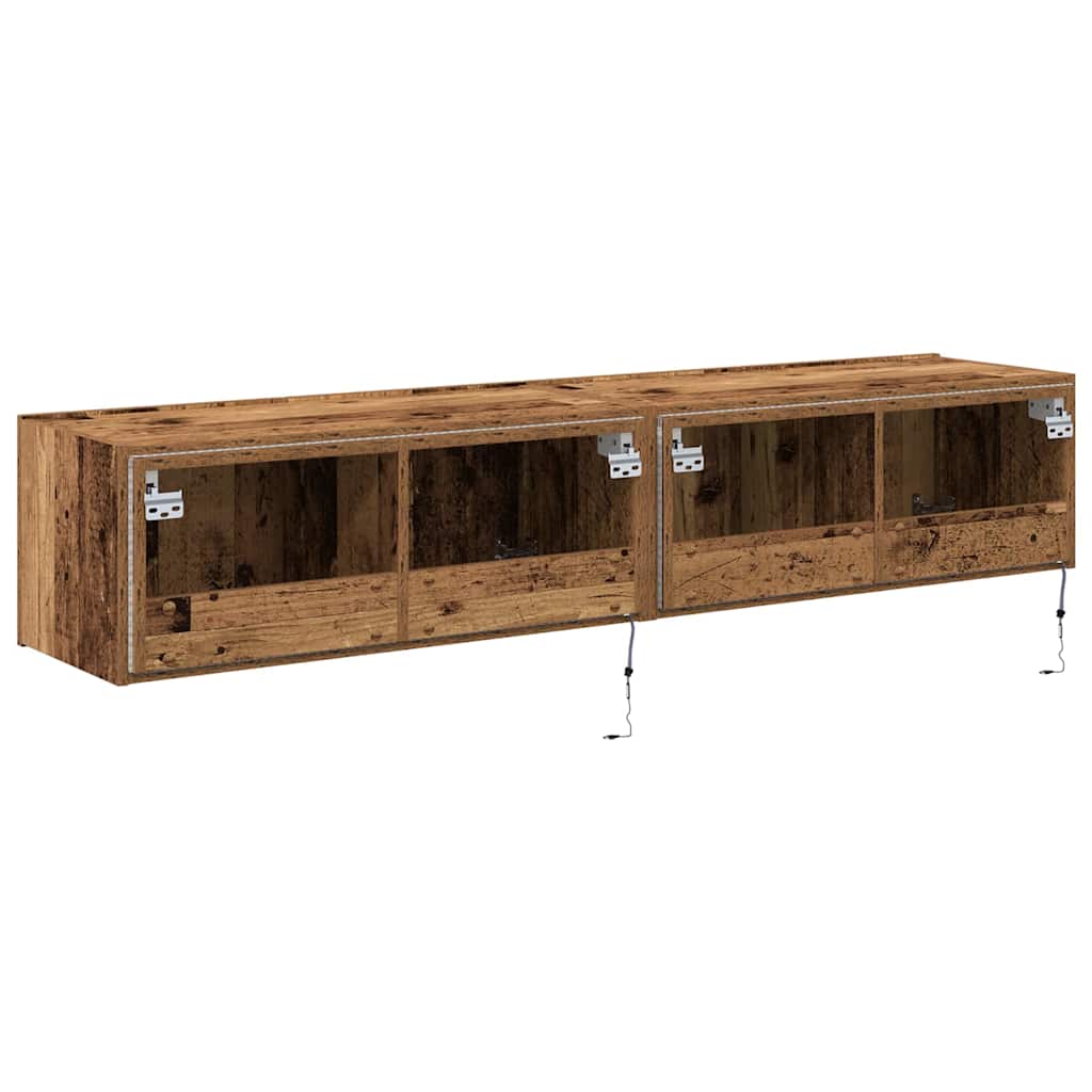 TV-Wandregal Wandmontiert Altholz 80 x 35 x 31 cm Holzwerkstoff