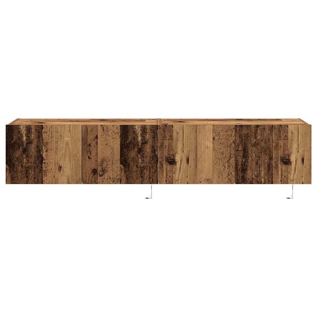 TV-Wandregal Wandmontiert Altholz 80 x 35 x 31 cm Holzwerkstoff