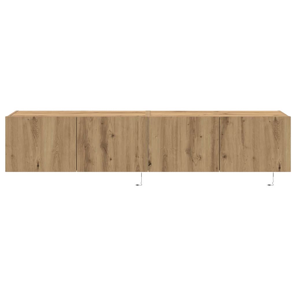 TV-Wandregal Eiche handwerklich 80 x 35 x 31 cm Holzwerkstoff
