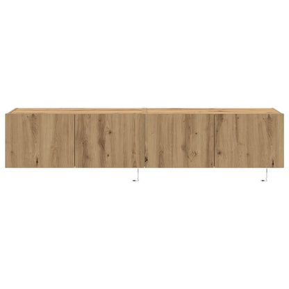 TV-Wandregal Eiche handwerklich 80 x 35 x 31 cm Holzwerkstoff