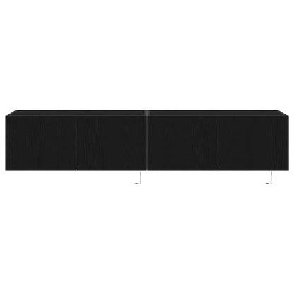 TV-Wandregal Schwarze Eiche 80 x 35 x 31 cm Holzwerkstoff