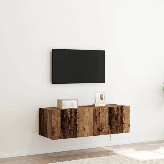 TV-Wandregal Altholz 100 x 35 x 31 cm Holzwerkstoff