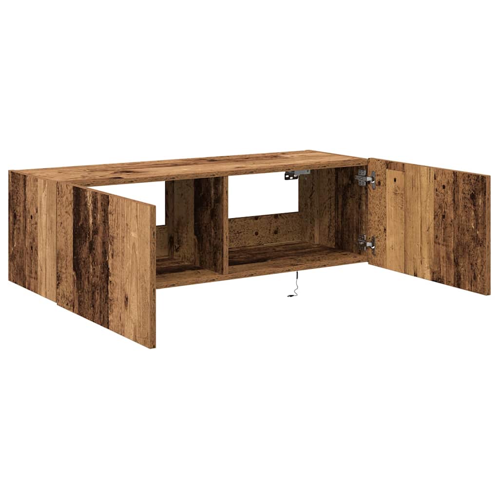 TV-Wandregal Altholz 100 x 35 x 31 cm Holzwerkstoff
