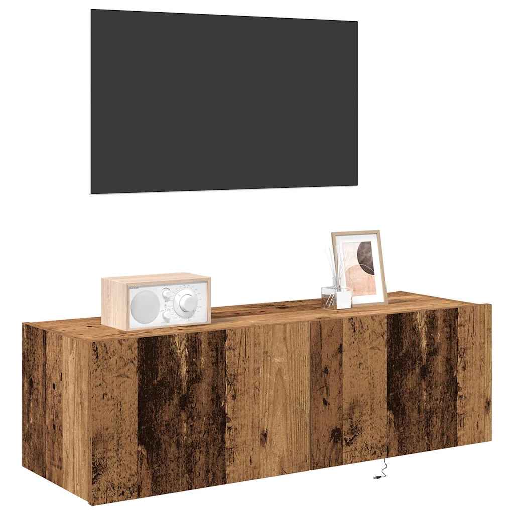 TV-Wandregal Altholz 100 x 35 x 31 cm Holzwerkstoff