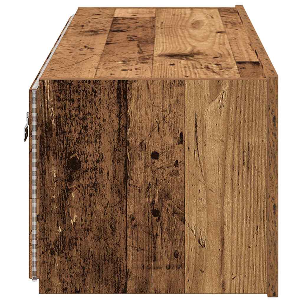TV-Wandregal Altholz 100 x 35 x 31 cm Holzwerkstoff