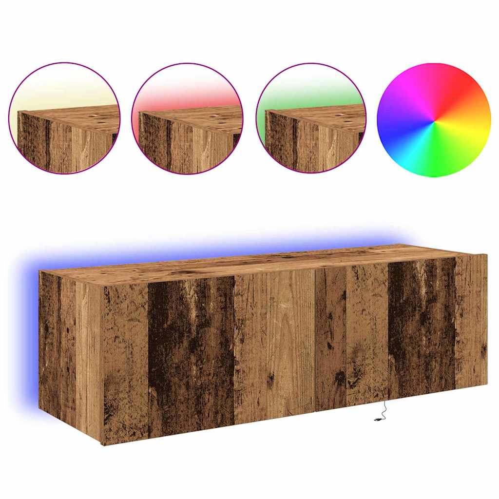 TV-Wandregal Altholz 100 x 35 x 31 cm Holzwerkstoff