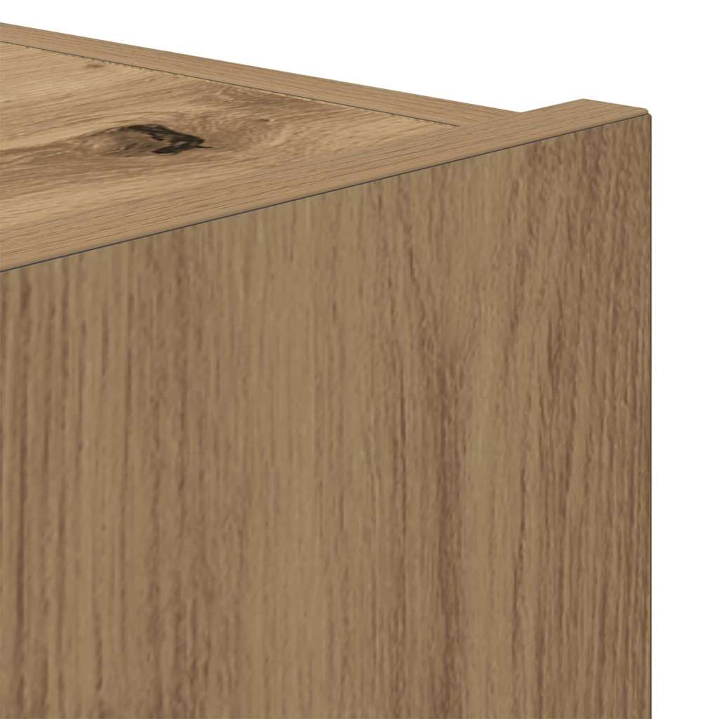 TV-Wandregal Eiche handwerklich 100 x 35 x 31 cm Holzwerkstoff