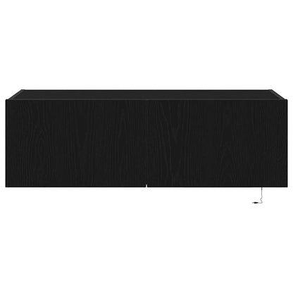 TV-Wandregal Schwarze Eiche 100 x 35 x 31 cm Holzwerkstoff