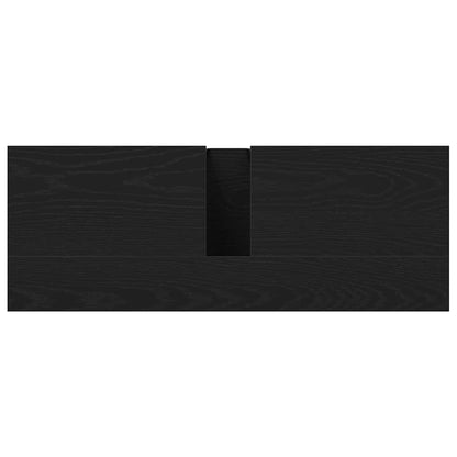 Waschbeckenschrank mit Tür Schwarz Eichen-Optik 80 x 30 x 60 cm