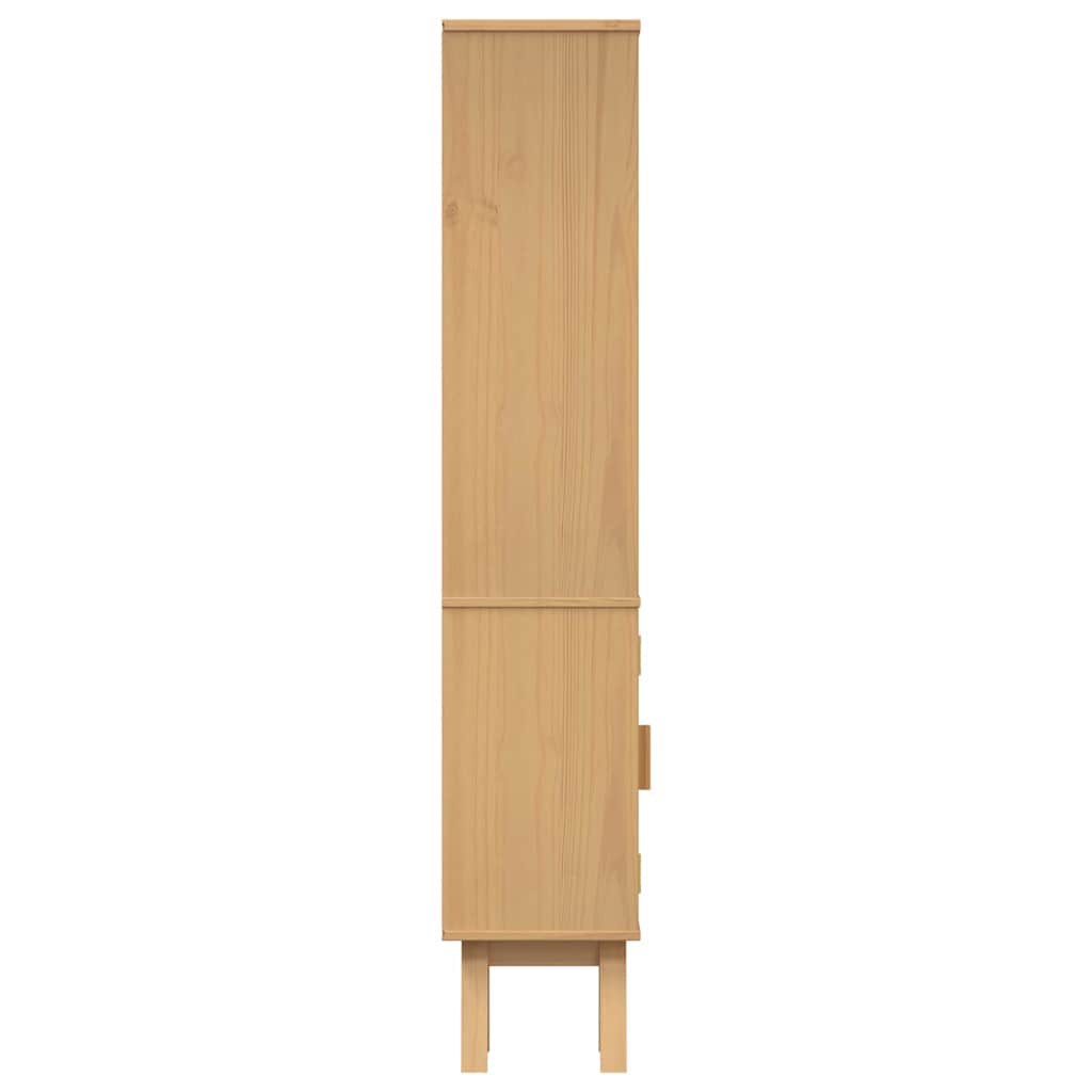 Badezimmer Schrank Braun 35 x 30 x 159 cm Massivholz Kiefer