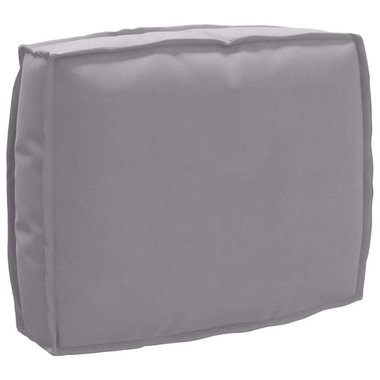 Palettenkissen für Rückenlehne mit Kissen Grau 50 x 40 x 12 cm