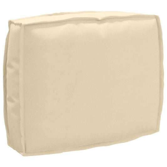 Palettenkissen für Rückenlehne mit Kissen Beige 50 x 40 x 12 cm
