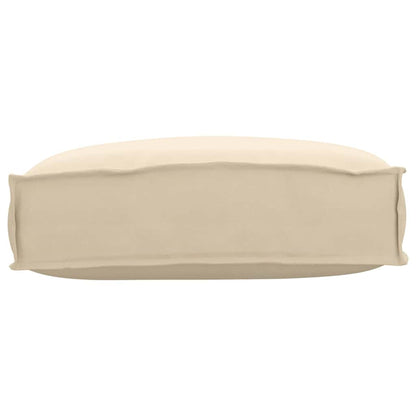 Palettenkissen für Rückenlehne mit Kissen Beige 50 x 40 x 12 cm