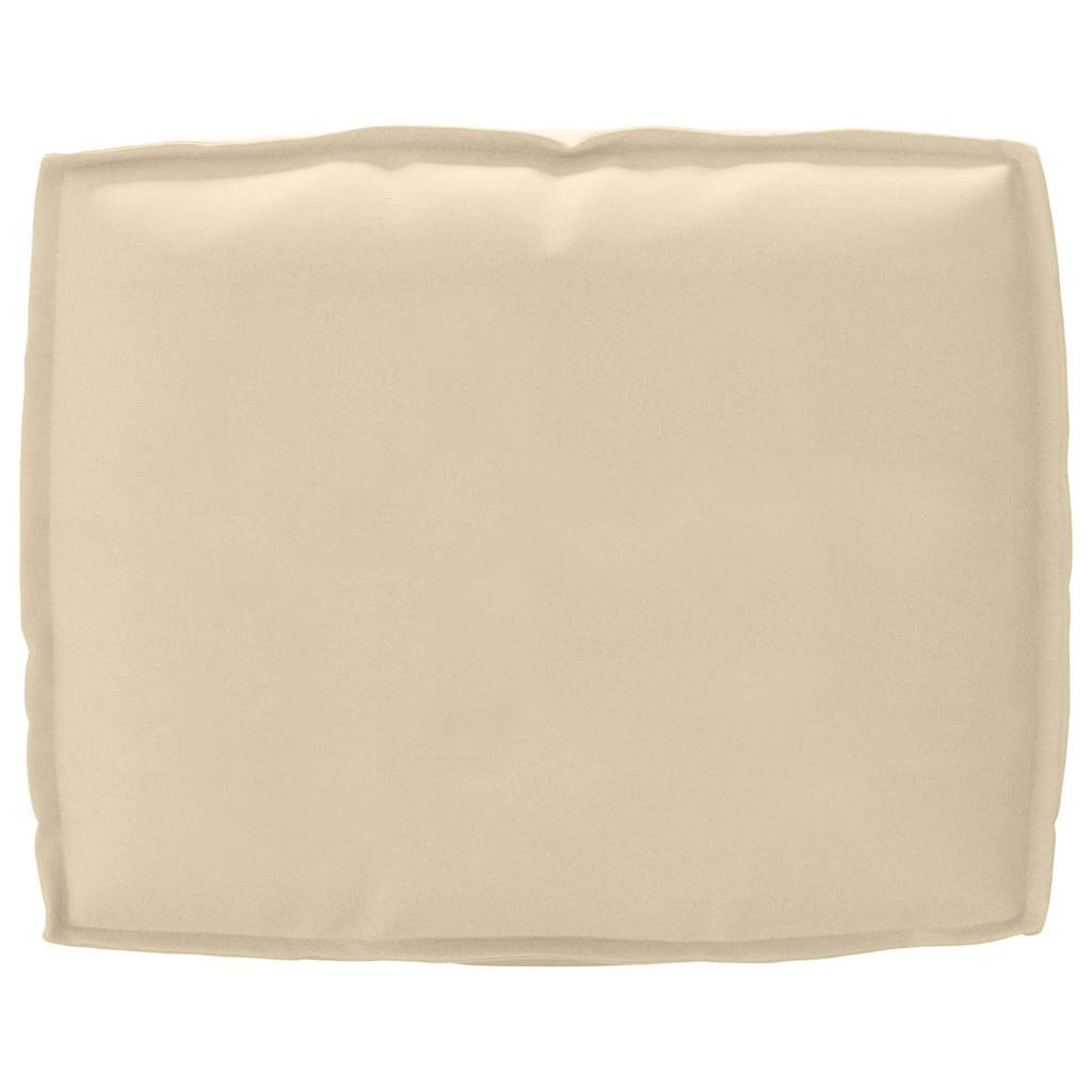 Palettenkissen für Rückenlehne mit Kissen Beige 50 x 40 x 12 cm