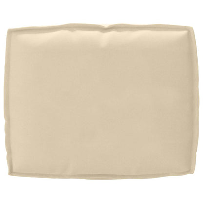 Palettenkissen für Rückenlehne mit Kissen Beige 50 x 40 x 12 cm
