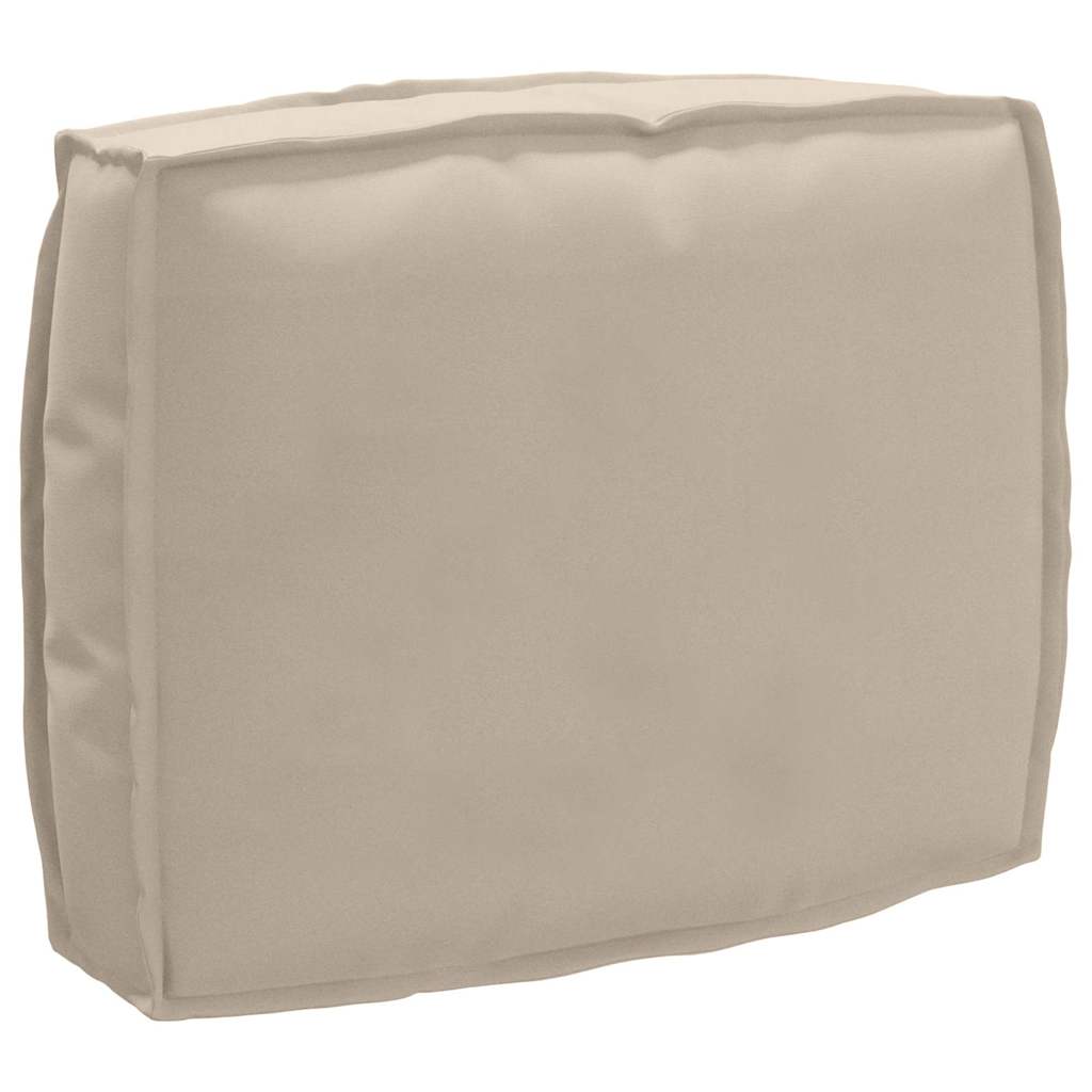 Palettenkissen für Rückenlehne mit Kissen Taupe 50 x 40 x 12 cm